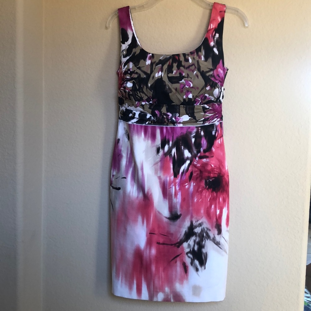Tahari floral tank dress